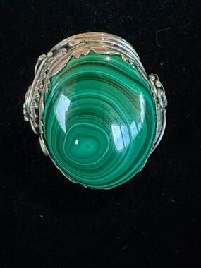 Sterling Silver Malachite Ring